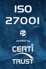 ISO 27001 v.2022, certified by CERTI TRUST