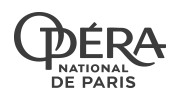 Black Opéra national de Paris logo